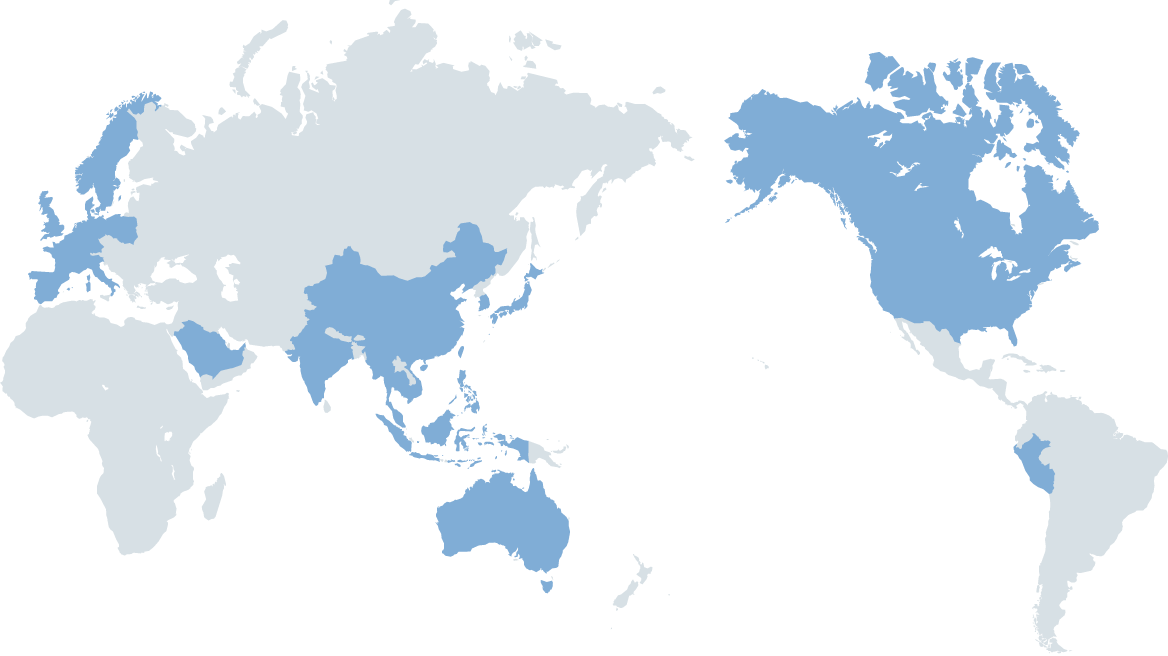 Japan United States Europe Asia/Oceania