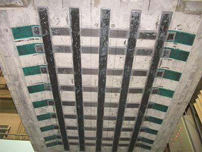 Deck slab reinforced with e-Plate