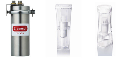 《クリンスイ MP02》、《クリンスイ CP002》、《クリンスイ CP015》