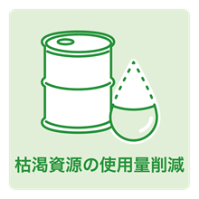 枯渇資源の使用量削減