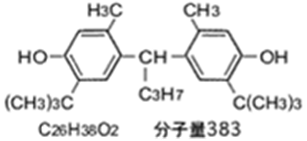4,4'-ブチリデンビス-(6-t-ブチル-3-メチルフェノール) 構造式