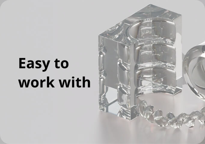 Easy to work with:With its superior, high molecular weight, SHINKOLITE™ can be cut, engraved, drilled, and cemented using a multitude of fabrication techniques to achieve beautifully crafted end results. 