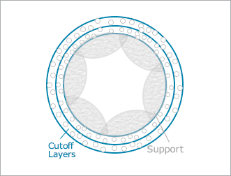 Hollow Fiber Membrane Cross-section