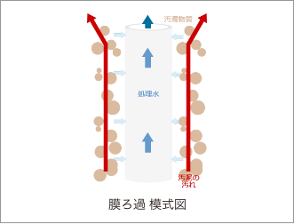 膜ろ過 模式図